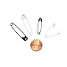 Singer - D00296 Halloween Black & White Safety Pins, Sizes 1 & 2, Black/White