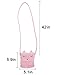 ZGMYC Cat Tassel Shoulder Bag Small Coin Purse Crossbody Satchel for Kids Girls,Pink(5.1x5.9in)