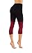CodeFit Yoga Power Flex Dry-Fit Pants Workout Printed Leggings Ombte Print (Small/Medium, 6c908-blk/Bur)