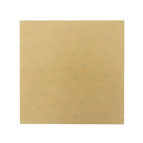 UPC 714676468360, Wisamic PEI Sheet 254mm x 224mm with 3M Adhesive Tape Pre-applied for PRUSA I3 MK2s, Ultem 1000, Thickness 0.25mm - Amber