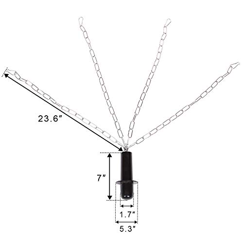 Star Patio Parasol Electric Patio Heater Ceiling Chain, Folding Umbrella Electric Patio Space Heater Ceiling Chain, Hanging Chain, Outdoor/Indoor, ZHQ2028-P Ceiling Chain
