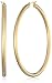 14k Gold-Bonded Sterling Silver Polished Hoop Earrings, (2