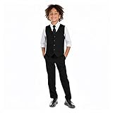 Marvelous World Boys' Suits Slim Fit Vest Set 2