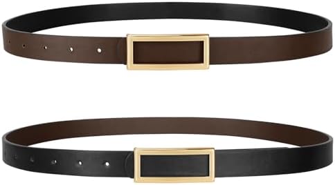 Amazon.com: YooAi Womens Belt Leather Skinny Thin Waist Belt 