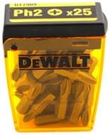 DEWALT DT7909 25mm Ph2 Screwdriver Bits, 5 Pack, 25 Pieces