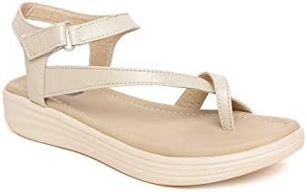 Bella Toes Women's/Ladies/Female's/Girl Synthetic Leather Casual Regular Sandal/Wedges/Fashion/Sandals/Fancy WEAR Casual Footwear_(FL-72)