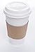 Paper Solutions 16 oz. Disposable Paper Coffee Cups with Travel Lids and Sleeves, White (Pack of 75)