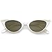 zeroUV Women's Retro Rhinestone Embellished Cat Eye Sunglasses 51mm
