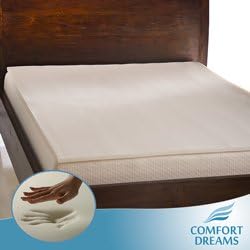 Comfort Dreams O-1S300 1-inch Antimicrobial Memory Foam Mattress- Topper. California king.