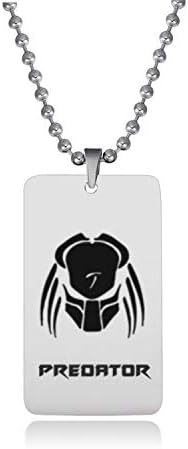 new media tie-tag necklace pendant stainless steel predator (fang brand - style 2