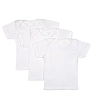 Big Oshi Baby 3 Pack Lap Shoulder Crewneck Undershirt T-Shirts - PLK-803 - White, 12-18 Months