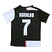 BIRDBOX Youth Sportswear C.Ronaldo Juve 7 Kids Home Soccer Jersey/Shorts Bag Keychain Football Socks Set (9-10 Years)