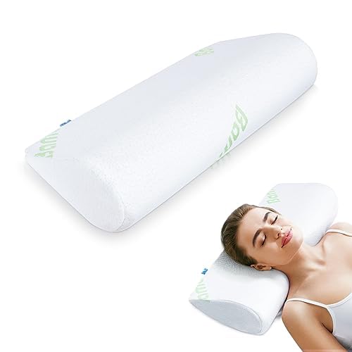 Cervical Memory Foam Neck Pillow, Contour Support Pillow for Neck Pain Relief, Drop-Shaped Neck Roll Pillow, Ergonomic Bed Pillow for Sleeping, Orthopedic Cervical Pillow for Back