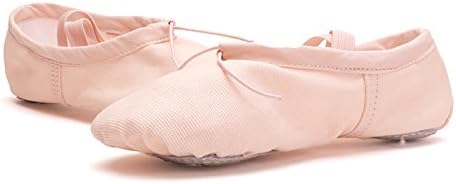 WELOVE Women's Canvas Ballet Shoes/Ballet Slipper/Dance Shoe/Yoga Shoes Split Sole Flats