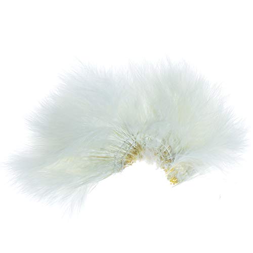 The Fly Fishing Place Fly Tying Materials - Select Strung Long Spey Marabou Master Pack - 4 Colors - White Dark Brown Sculpin Olive Black - Thumbnail 2