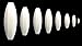 8pcs Egg Shape PTFE Magnetic Stirrer Mixer Stir Bars White Color