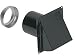 Steel baked black enamel finish for durability and long life that stands up to the elements (not for use with dryers) primary