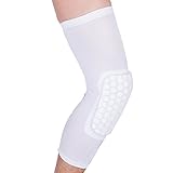 Volleyball Basketball Knee Pads, Reachs Strengthen Kneepad Honeycomb Knee Pads Crashproof Antislip Leg Knee Sleeve Protective Pad Support Sleeve Guard Padded Breathable Compression Wear Hexpad