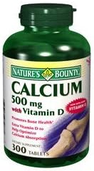 NATURES BOUNTY CALCIUM 500MG + D 7087 300TB by NATURE'S BOUNTY ***