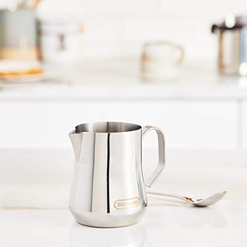 De'Longhi Stainless Steel Milk Frothing Pitcher, 12 ounce (350 ml
