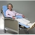 Skil-Care Geri-Chair Cozy Seat, 52" x 21", Reversible Padded Cover for Backrest and Seat, Soft Launderable Fabric, Non-Slip Design, Light Blue, 703002