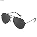 Cool-ShopPremium Classic Metal Frame Full Mirrored Aviator Sunglasses,Aviator Sunglasses (Black)