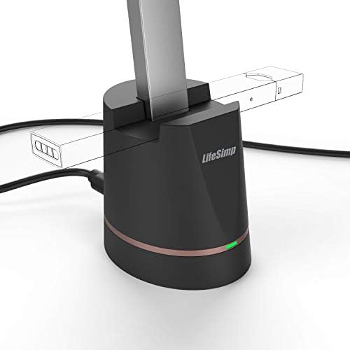 USB Charging Dock - LifeSimp Fast Desktop Charger Base Magnetic Adapter with 3.28ft Charging Cable(Black)
