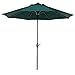 Abba Patio 11ft Patio Umbrella Outdoor Umbrella Patio Market Table Umbrella with Push Button Tilt and Crank for Garden, Lawn, Deck, Backyard& Pool, Dark Green