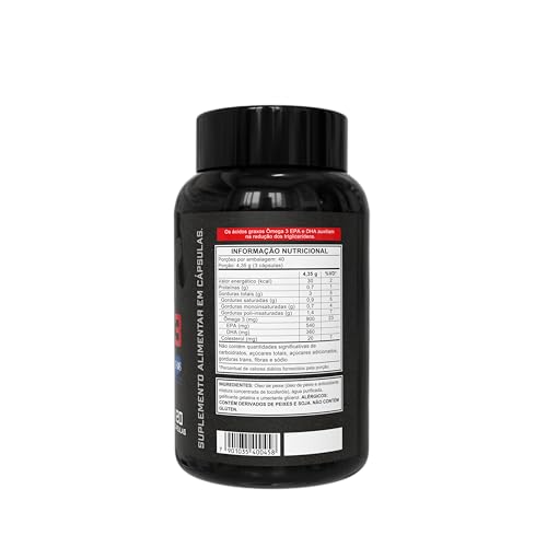 Suplemento Ômega 3 EPA DHA, Dark Lab, 120 Cápsulas