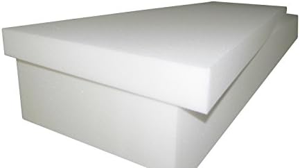 RaceCityFoam Upholstery Foam 4 inch Height x 22 inch Width x 80 inch Length (Semi Firm) 36ILD High Density Upholstery Foam Cushion CertiPUR-US Certified Foam, Made in USA