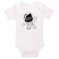 VinMea Baby Onesie My Other Outfit is A Spacesuit Baby Bodysuit Funny Newborn Onesie Bodysuit in 5 Sizes - L White