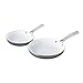 Calphalon 11 Piece Classic Ceramic Nonstick Cookware Set, Grey/White