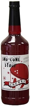 Snow Cone &amp; Shave Ice Syrup 32oz RTU (Cherry)