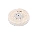 NIUPIKA White Soft Cotton Polishing Buff Wheel Bench Grinder with Arbor Hole (3 Inch (50 Ply))