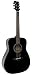 Yamaha FG800 Solid Top Folk Acoustic Guitar - Black Bundle with Hard Case, Tuner, Strings, Strap, Picks, Austin Bazaar Instructional DVD, and Polishing Cloth