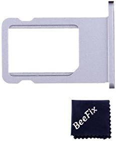 BeeFix SIM Card Holder Slot Tray Replacement for iPhone 6 4.7" (All Carriers)-Black
