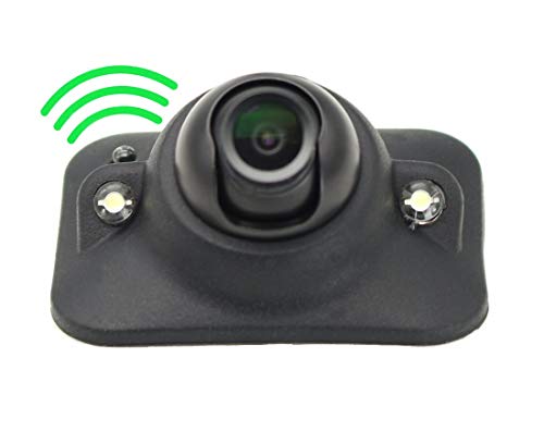 Car HD Blind Spot Side View Camera with Auto-dimming LEDs, NO Guide Line, NO Drilling, Mirror/Non-Mirror Image Adjustable Easy Installation
