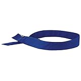 Chill-Its 6705 Evaporative Polymer Cooling Bandana - Hook & Loop Closure, Solid Blue