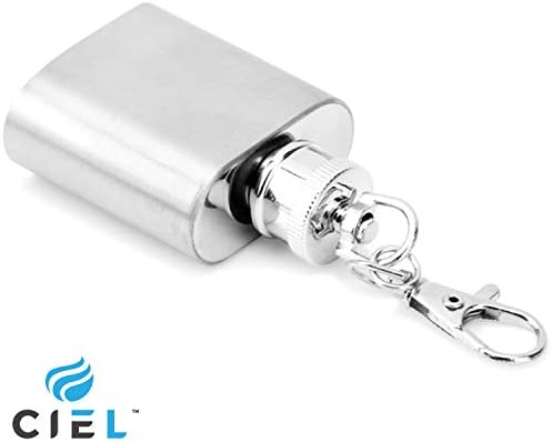 CIEL™ Mini Stainless Steel Hip Flask Keychain Liquor Drinking Bottle