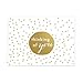 Gold Foil All Occasion Note Card Assortment Pack - Set of 24 cards - 6 designs, blank inside - with white envelopes