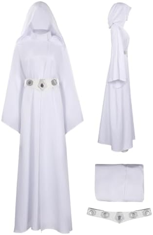 Amazon.com: VintageCos Women's Leia Costume Long Hooded White Robe Princess Leia Cosplay Dress with Belt Halloween Suits (XS) : Clothing, Shoes & Jewelry Amazon.com: VintageCos Women's Leia Costume Long Hooded White Robe Princess Leia Cosplay Dress with Belt Halloween Suits (XS) : Clothing, Shoes & Jewelry