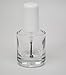 Empty Polish Bottles Clear with Brush Cap and Mixing Ball14ml/0.5 Oz 2 PCS by Solangel