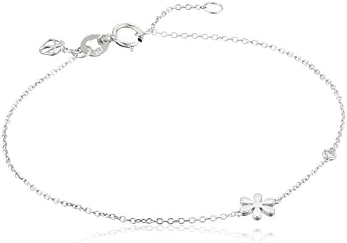 Shy by SE Daisy Bracelet with Diamond Bezel