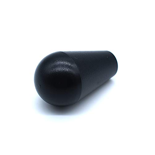 Arcity 2 Pcs Arcade Joystick Oval bat top Ball top Handle Knob American Type for Zippy SANWA SEIMITSU Arcade1up Machine Console Cabinet Black and Black