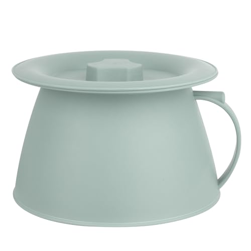 OOCOME Chamber Pot Bedpan Urinal Bottle Urine Pots Potty Pee Bucket Bedside Urinal with Lids to Prevent Odors, Suitable for Kids, Women and Men (Green)
