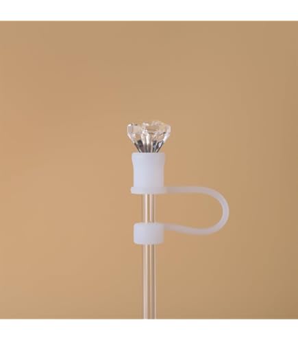 Couvercle De Pointe De Paille Coloré En Silicone, 12 Pièces, Couvercle De Protection De Paille En Diamant, Anti-poussière, Couvercle De Paille Réutilisable