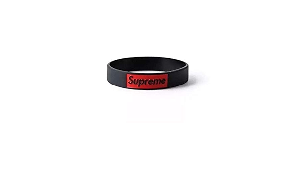 supreme rubber bracelet
