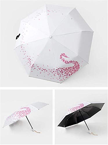 Outdoor Travel Sun & Rain UV Protection Parasol Umbrellas Lightweight Folding Auto Open Close Cute Rain Protection Golf Umbrella for Women - Thumbnail 3