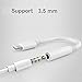 ITSSIN(2 Pack) Lightning to 3.5mm Headphones Jack Aux Cable Adapter, Earphones Cable Compatible with iPhone11/11Pro/Xs/XS Max/XR/X / 7/7 Plus /8/8 Plus iPad iPod (iOS 11,12)-WHITEthumb 2