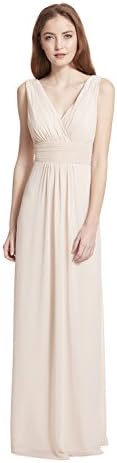 Samantha Paige V-Neck Sleeveless A-Line Floor Length Chiffon Formal Dress